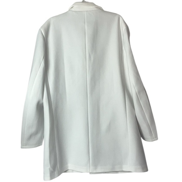 NWT MEN Springrain overcoat 3 button closure pockets lined Sz 2XL White - Picture 5 of 13